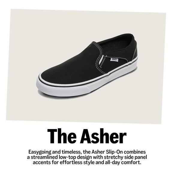 NWT Vans Women’s Asher Slip-On Sneakers True White Size 8 - Picture 6 of 7